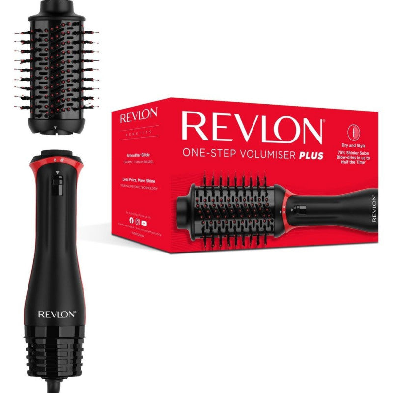 Revlon Spazzola Staccabile One-Step Asciugacapelli e Volumizzante Plus Nero RVDR5298E Usato Revlon Spazzola Staccabile One-Step Asciugacapelli e Volumizzante Plus Nero RVDR5298E Usato